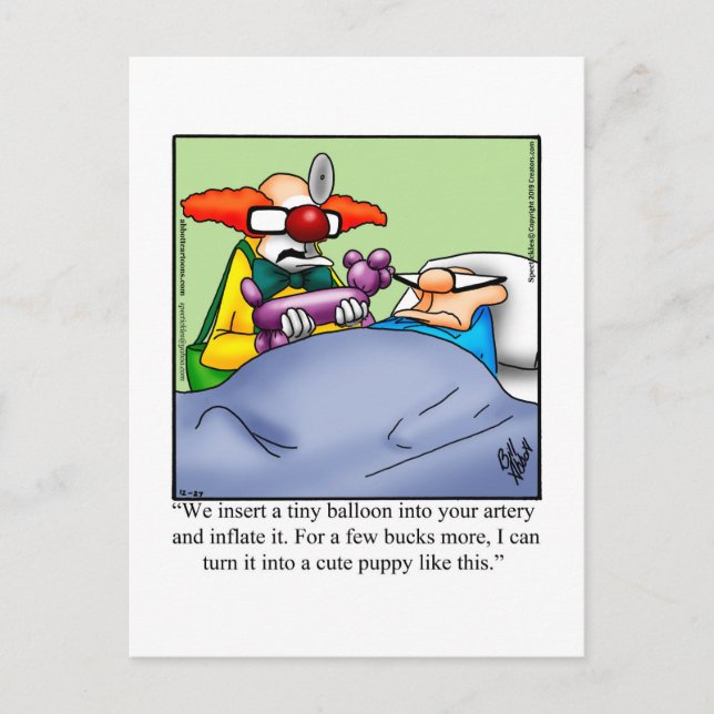 Get Well Humor Humor Postcard (Front)