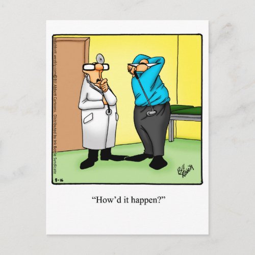 Get Well Humor Postcard