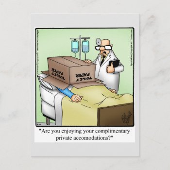 Get Well Humor Postcard by Spectickles at Zazzle