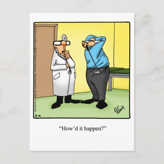 Get Well Humor Postcard (Front)
