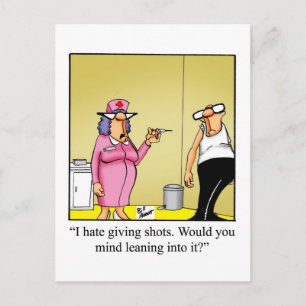 Get Well Humor Postcard