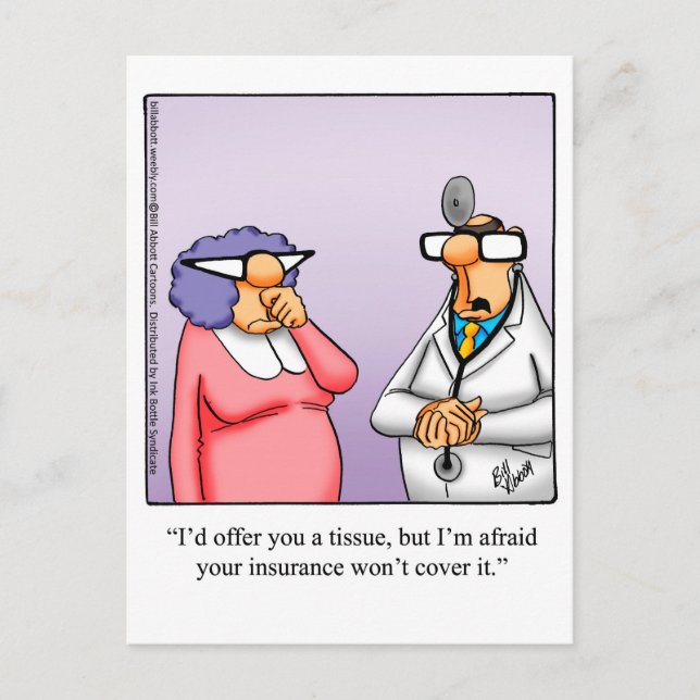 Get Well Humor Postcard (Front)