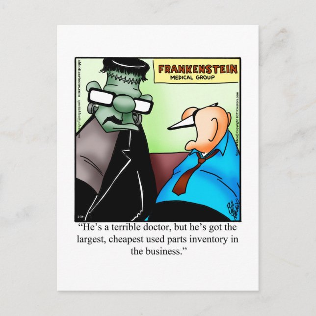 Get Well Humor Postcard (Front)