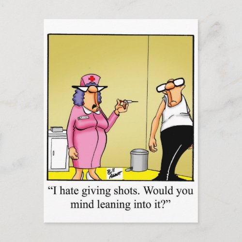 Get Well Humor Postcard