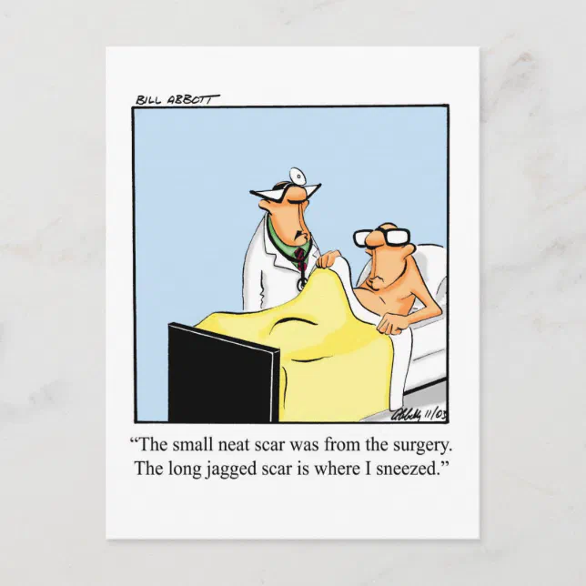 Get Well Humor Postcard 