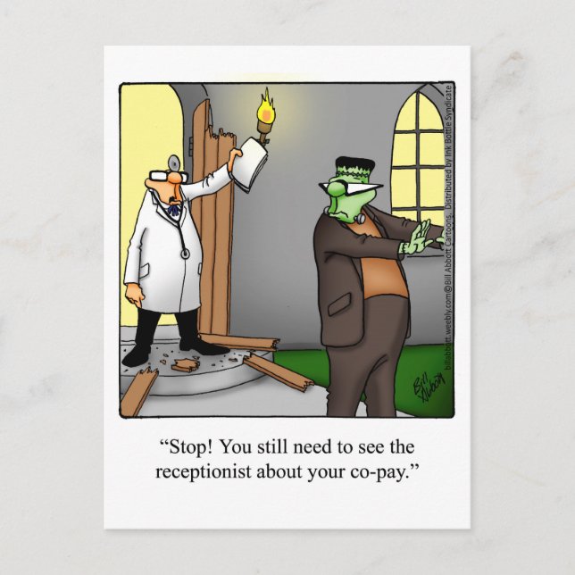 Get Well Humor Postcard "Spectickles' (Front)