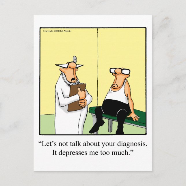 Get Well Humor Postcard "Spectickles' (Front)