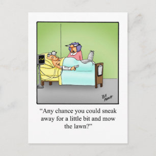 Get Well Humor Postcard "Spectickles"