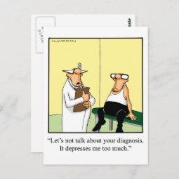 Get Well Humor Postcard 