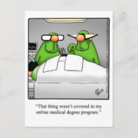 Get Well Humor Poster "Spectickles" Postcard