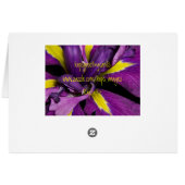 Get Well Iris Cards (Back Horizontal)