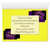 Get Well Iris Cards (Inside Horizontal (Bottom))