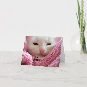 Get Well Kitten Card