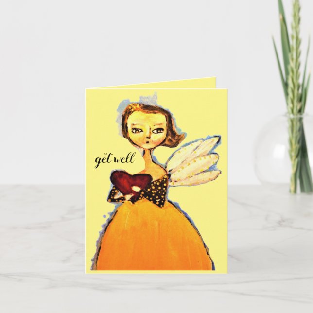 Get Well Letterpress Thank You Card (Front)