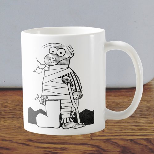 Get Well _ Man in Bandages _ Hospital Patient Coffee Mug