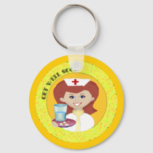Get Well Nurse Keychain