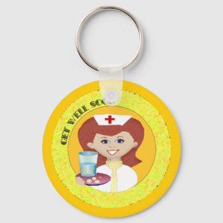 Get Well Nurse Keychain