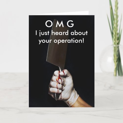 Get Well Operation Card