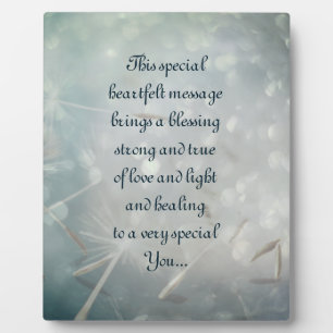 Get Well Poem Plaque