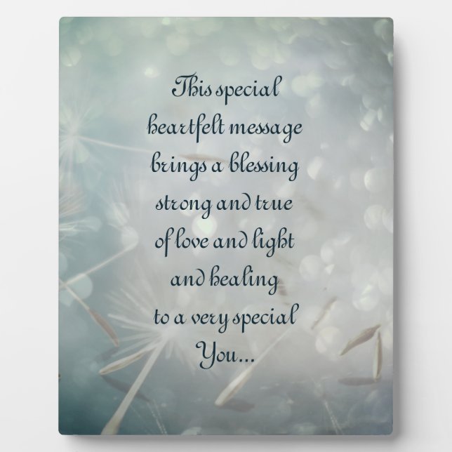 Get Well Poem Plaque (Front)