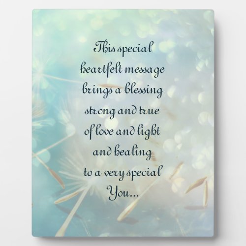 Get Well Poem Plaque