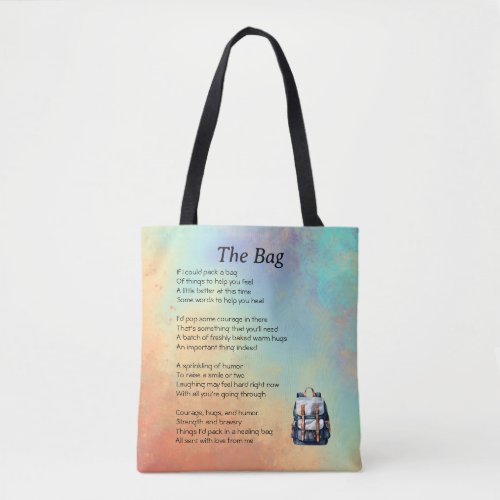 Get well Poem  Tote Bag