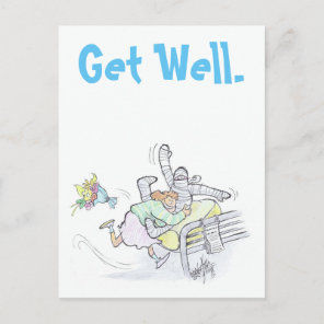 Get well. postcard