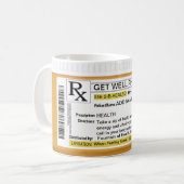 Get Well Prescription RX Coffee Mug (Front Left)