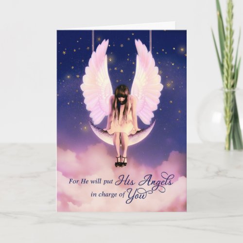 Get Well Psalms 9111 Scripture Angel Card