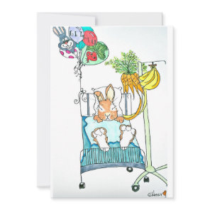 Get Well Rabbit Card
