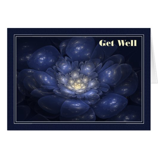 Get Well Reflective Bloom Cards (Front Horizontal)