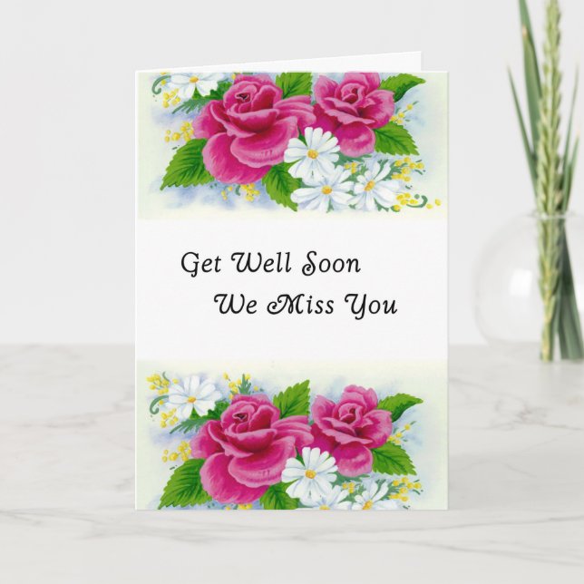 Get Well Roses Card (Front)