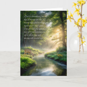 Get Well Sentimental Woodland Creek and Deer Card