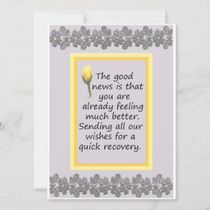 Get Well Single Card for Co-Worker