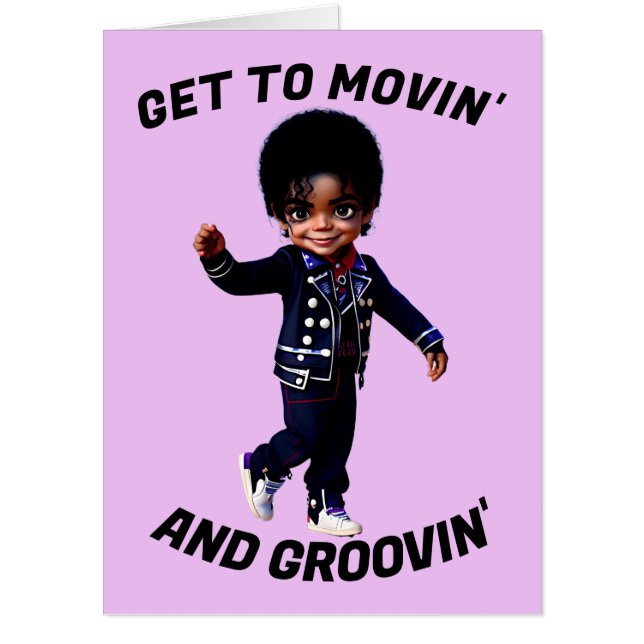 GET WELL SOON 1980S POP DANCE BIGGEST GIANT CARD (Front)