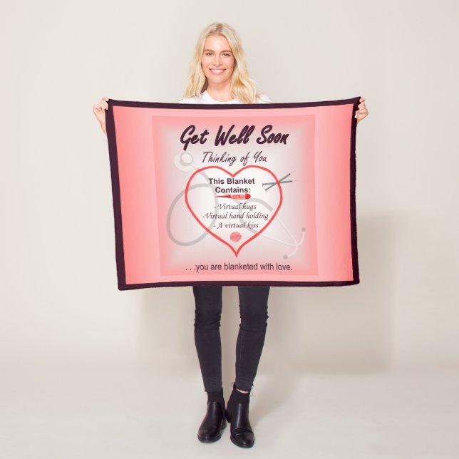 Get Well Soon #1 Fleece Blanket (In Situ)