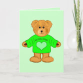 Get Well Soon - Watercolour Teddy Bear and Heart Greeting Card for Sale by  SimplySimpleOrg