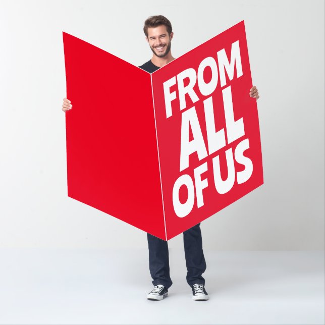 GET WELL SOON BIG BIGGEST HUGE GREETING CARD! CARD (In Situ)