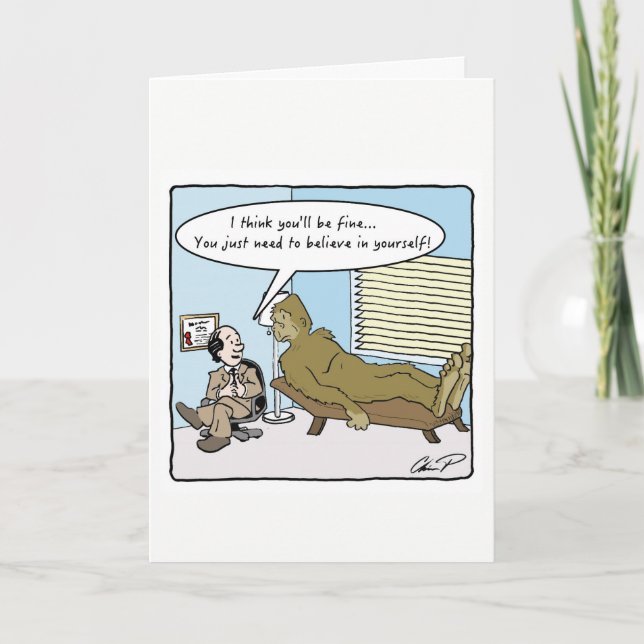 Get Well Soon: Bigfoot Card (Front)