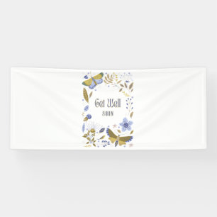 Get Well Soon Blues 2.5x6 Vinyl Banner