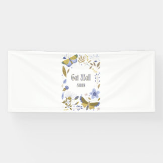 Get Well Soon Blues 2.5x6 Vinyl Banner