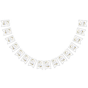 Get Well Soon Blues Bunting Banner