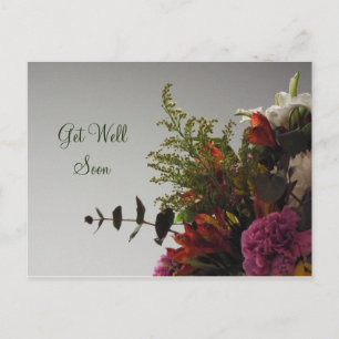 Get Well Soon Bouquet Postcard