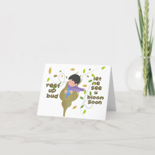 Get well soon boy card folded card