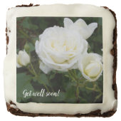 Get Well Soon Brownies, White Roses Brownie (Front)