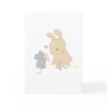 Get Well Soon Bunny and Mouse Card (Vertical) Get Well Soon Bunny and Mouse Card (Vertical)