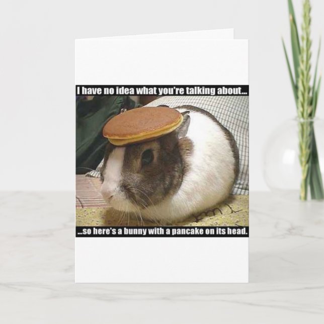 Get Well Soon Bunny Card (Front)