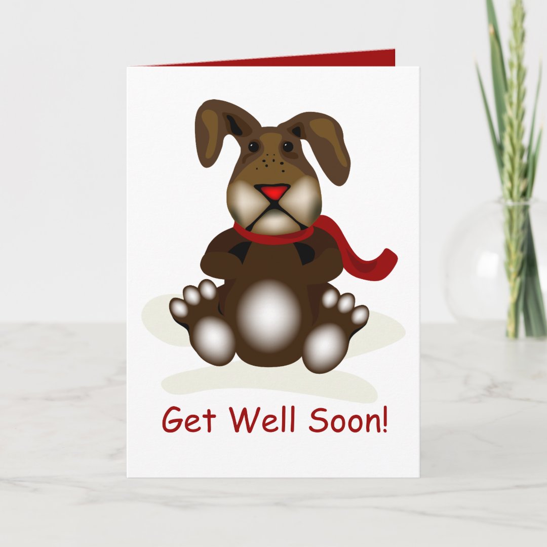 Get Well Soon Bunny Greeting Card | Zazzle