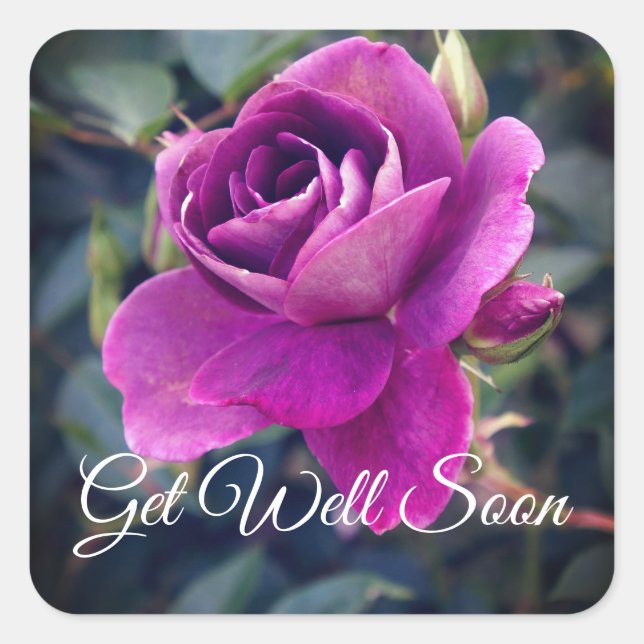 Get Well Soon Burgundy Iceberg #2-2 Stickers (Front)