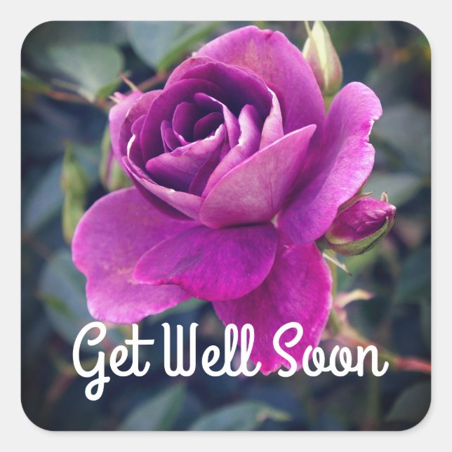 Get Well Soon Burgundy Iceberg #2-2 Stickers (Front)